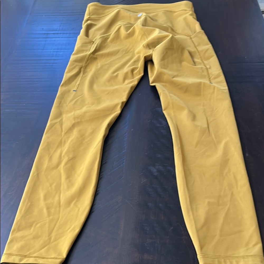 lululemon athletica Mustard Yellow Leggings